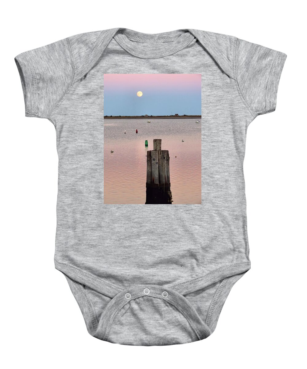Hunter Moon 2013 Baby Onesie featuring the photograph Hunter Moon by Janice Drew