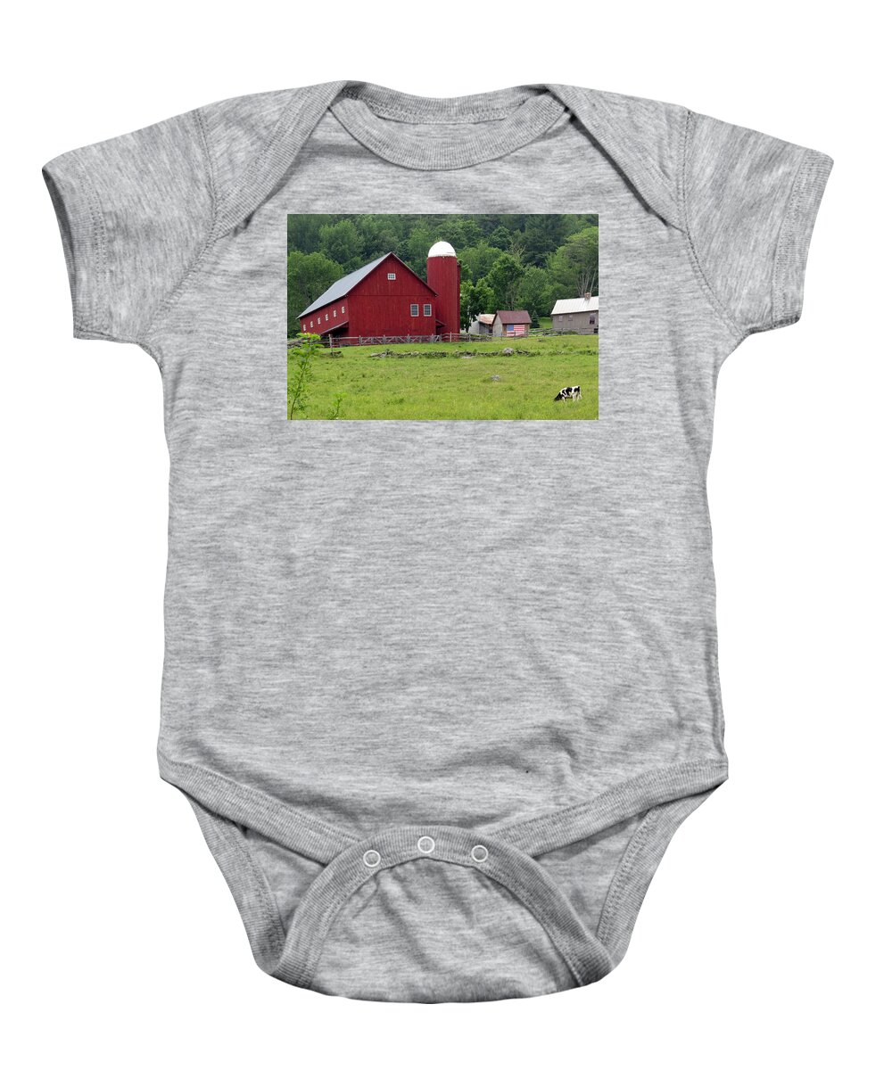 Vermont Baby Onesie featuring the photograph Iconic Vermont Landscape by Mitchell R Grosky