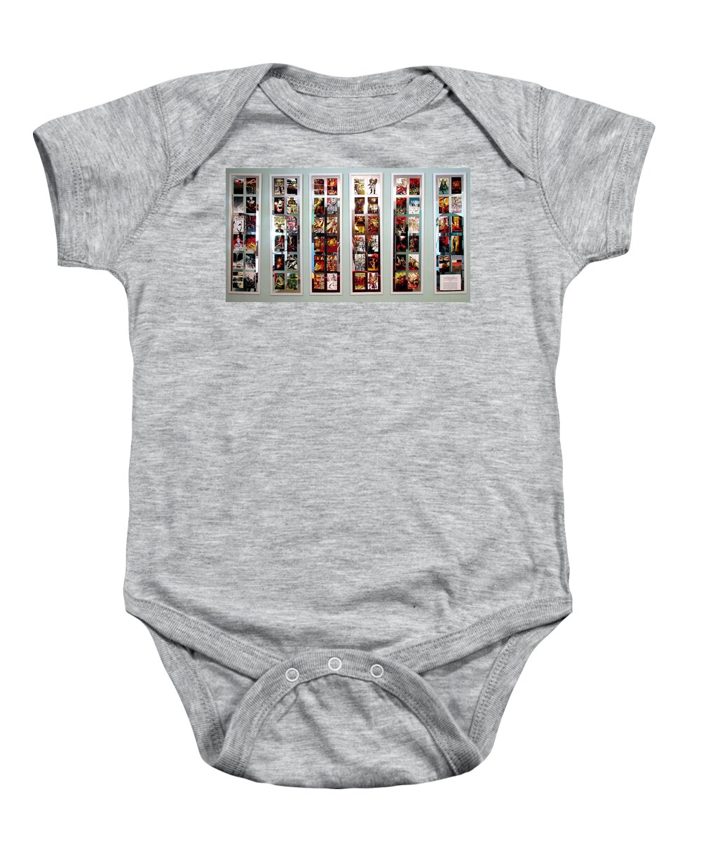 Mirrors Baby Onesie featuring the relief Ideals by John Gholson