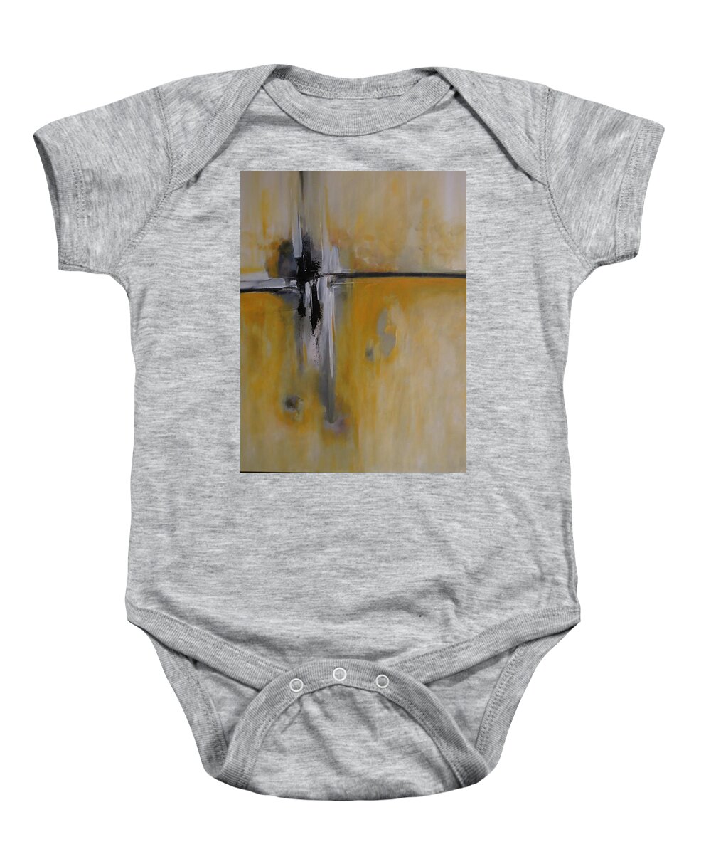 Abstract Baby Onesie featuring the painting Imagine That by Soraya Silvestri