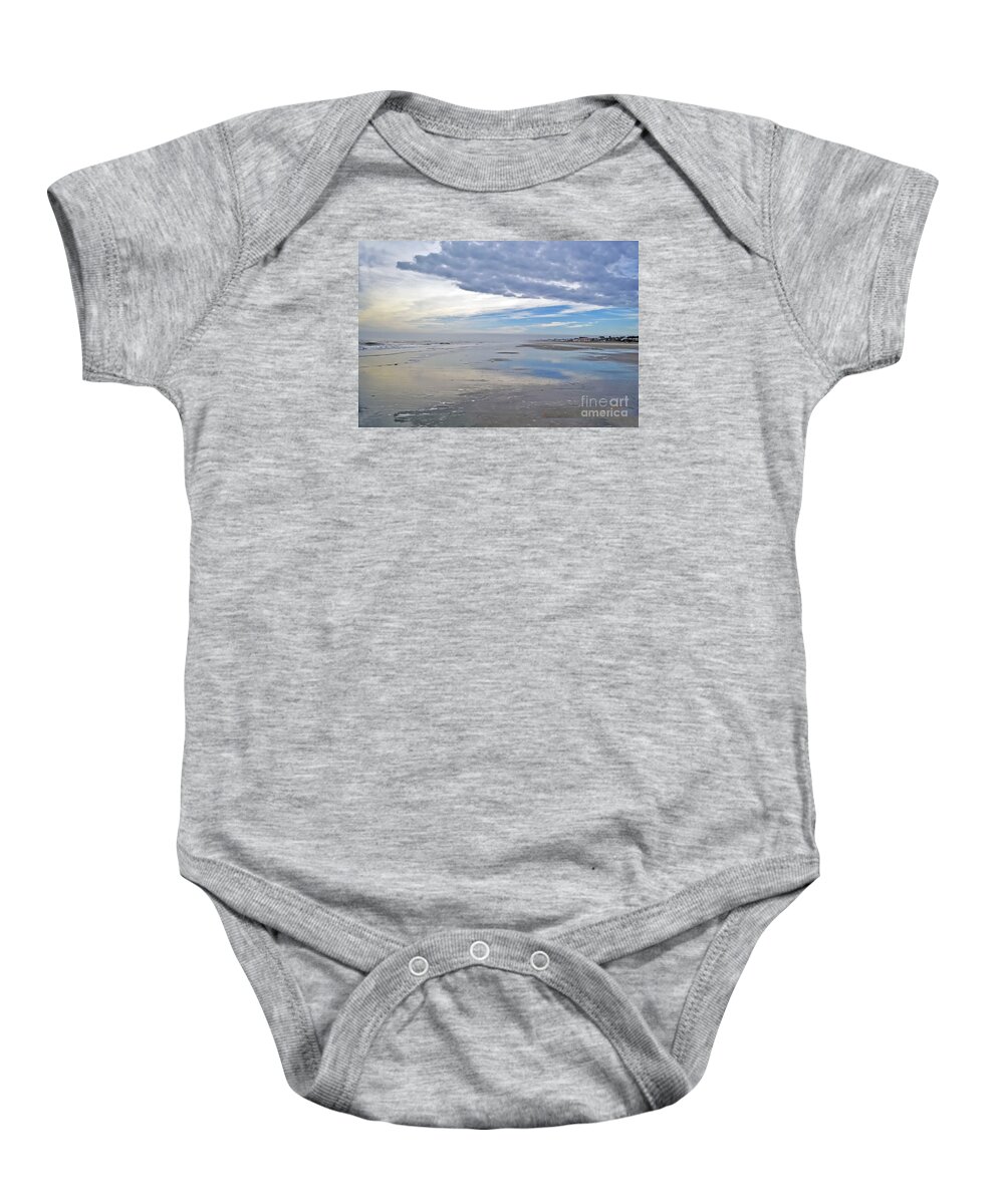 Folly Beach Baby Onesie featuring the photograph Impending Storm Front by Elvis Vaughn