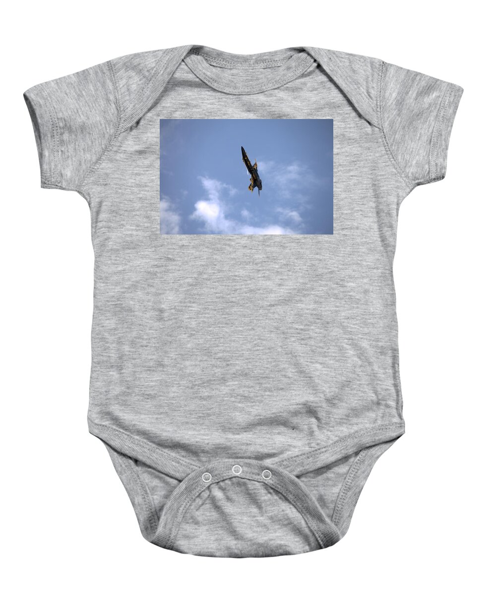 4651 Baby Onesie featuring the photograph In the Pitchout by Gordon Elwell