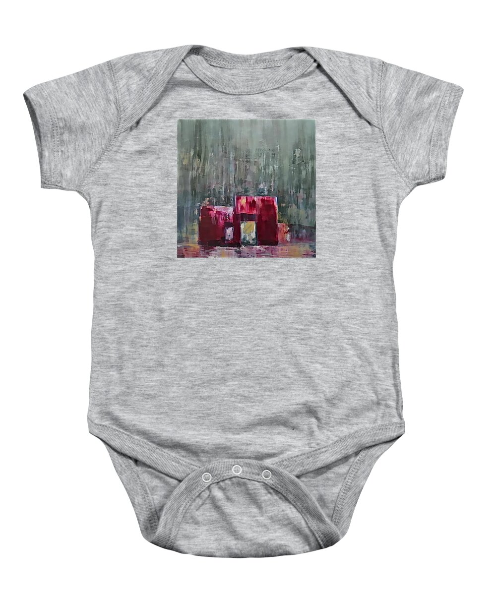 Building Baby Onesie featuring the painting Indianola Nights by Janice Nabors Raiteri