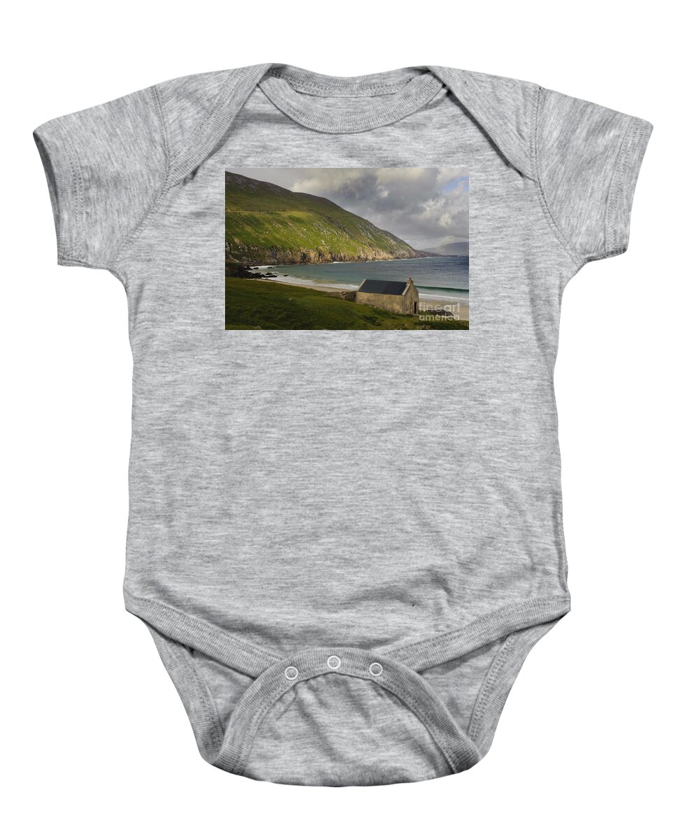 Achill Baby Onesie featuring the photograph Keem Strand, Achill Island, Ireland by John Shaw