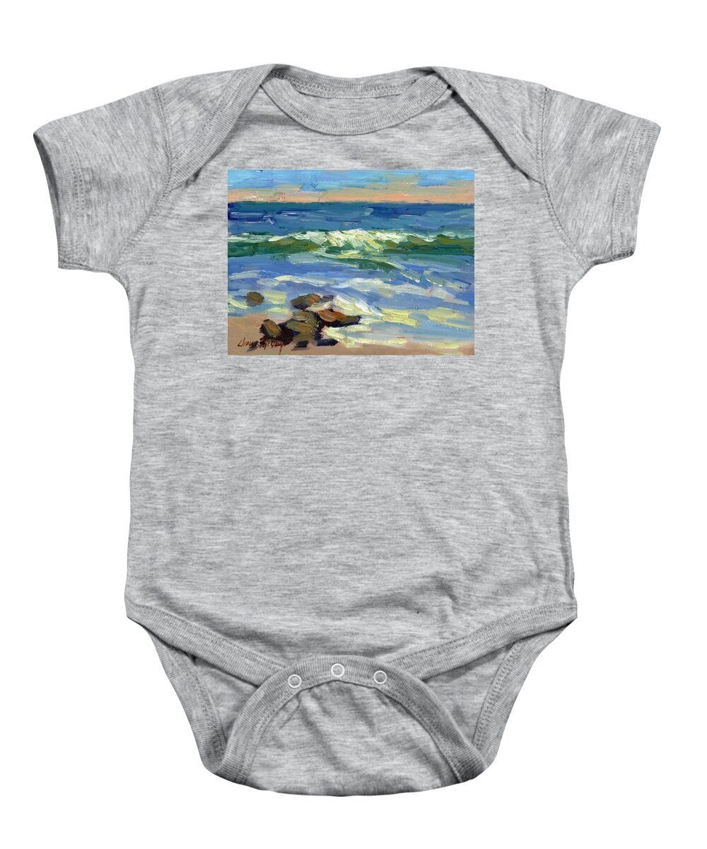 Baja Baby Onesie featuring the painting La Paloma by Diane McClary