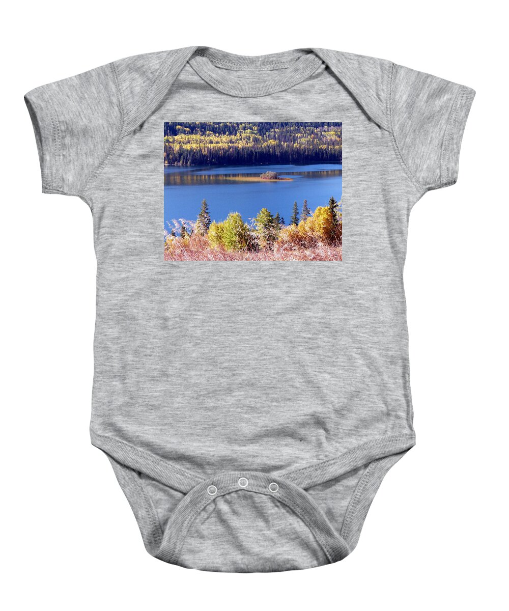 Lac Des Roches Baby Onesie featuring the photograph Lac Des Roches In Autumn by Will Borden