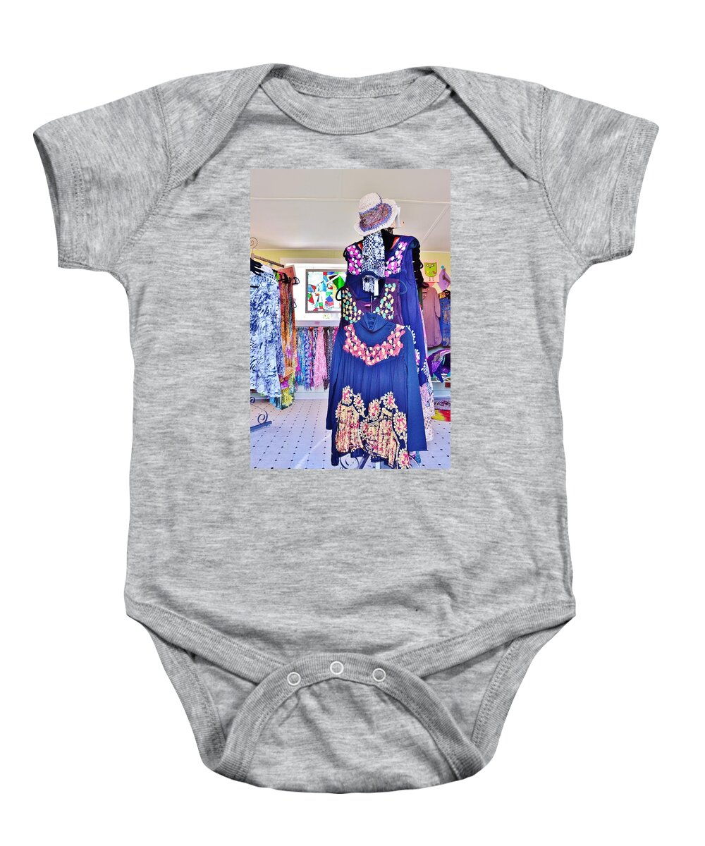  Baby Onesie featuring the photograph Liddy Loves Clothes 7 - Clarksville Delaware by Kim Bemis