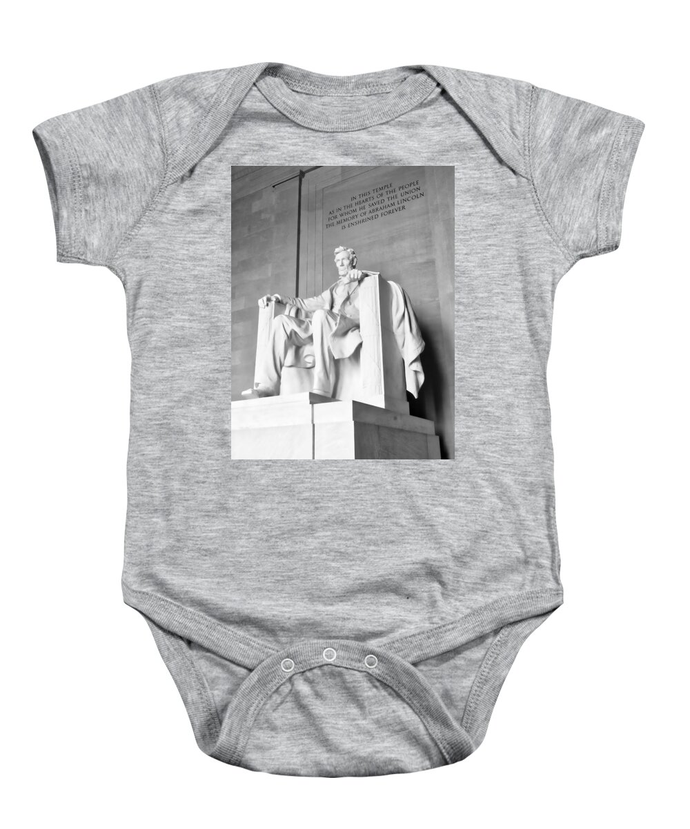 Washington Baby Onesie featuring the photograph Lincoln Memorial by Steven Ralser