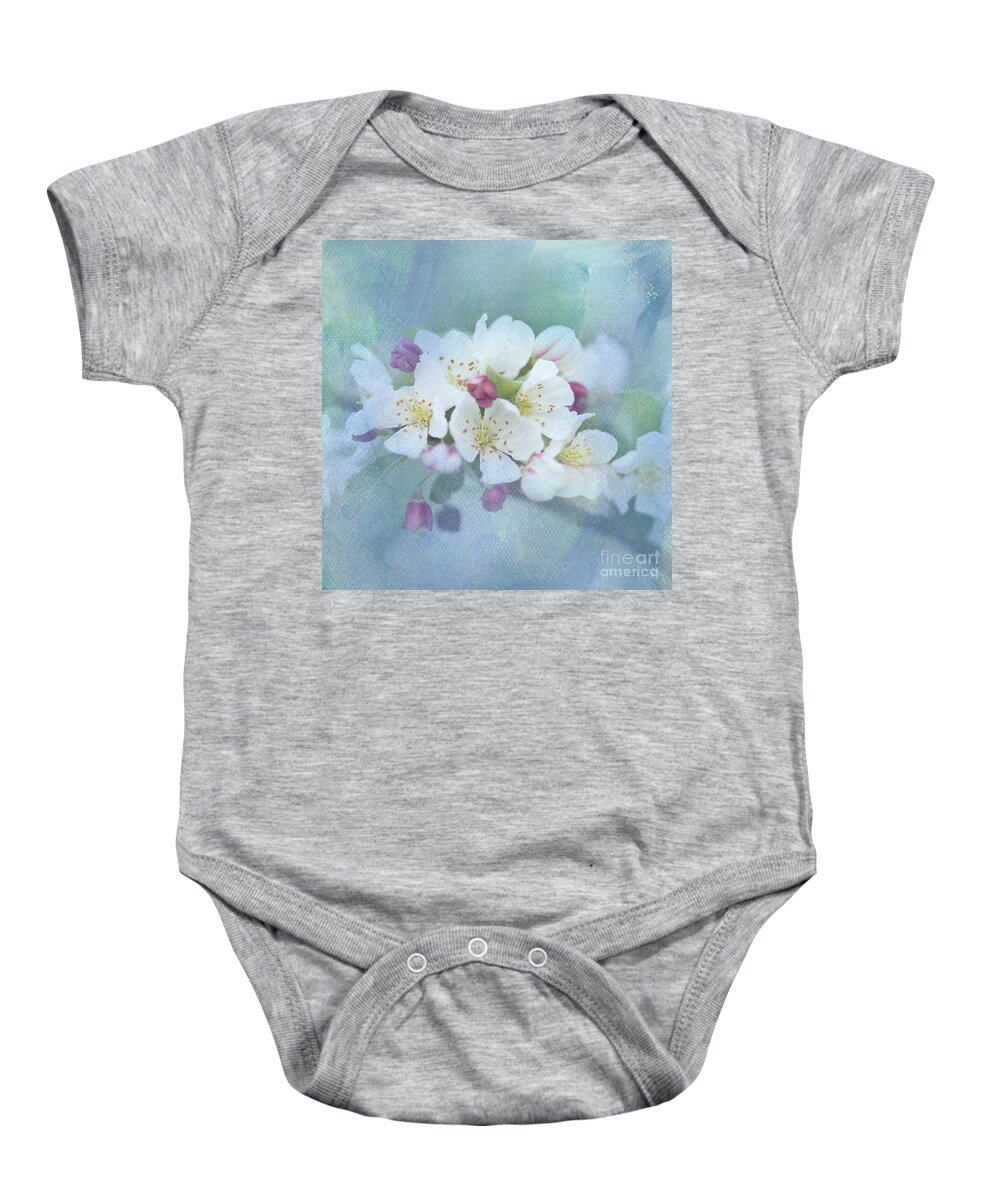 Crabapples Baby Onesie featuring the photograph Love Is In The Air by Betty LaRue
