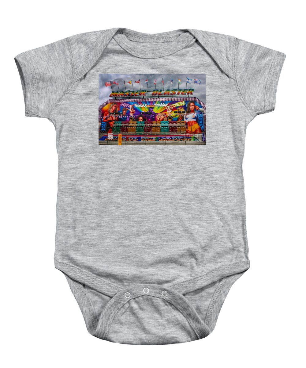 Funfair Ride Baby Onesie featuring the photograph Master Blaster all the fun of the fair by Terri Waters