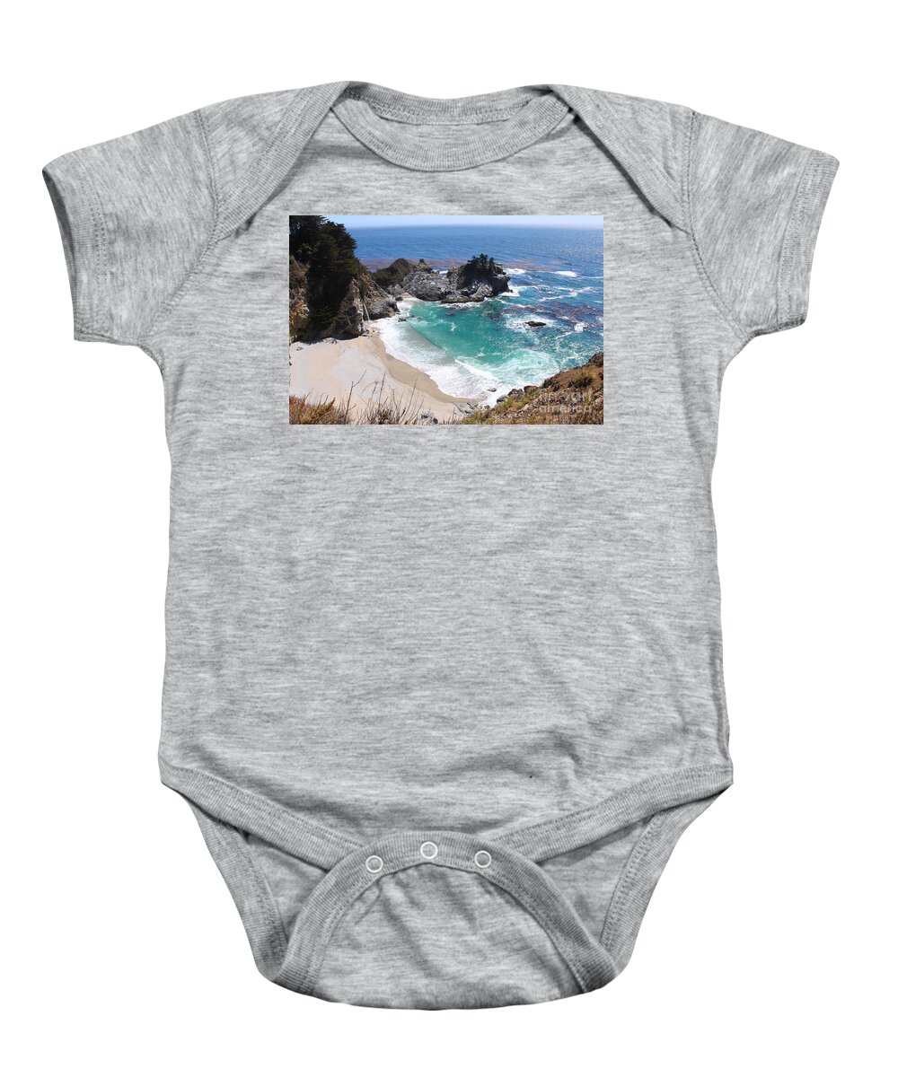 Mcway Falls Baby Onesie featuring the photograph Mcway Falls by Bev Conover