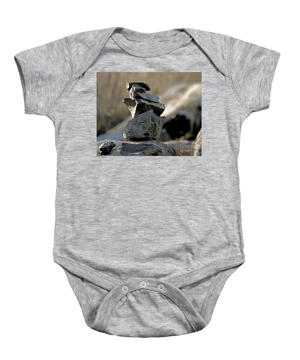 Rocks Baby Onesie featuring the photograph Art Rock by Eileen Gayle