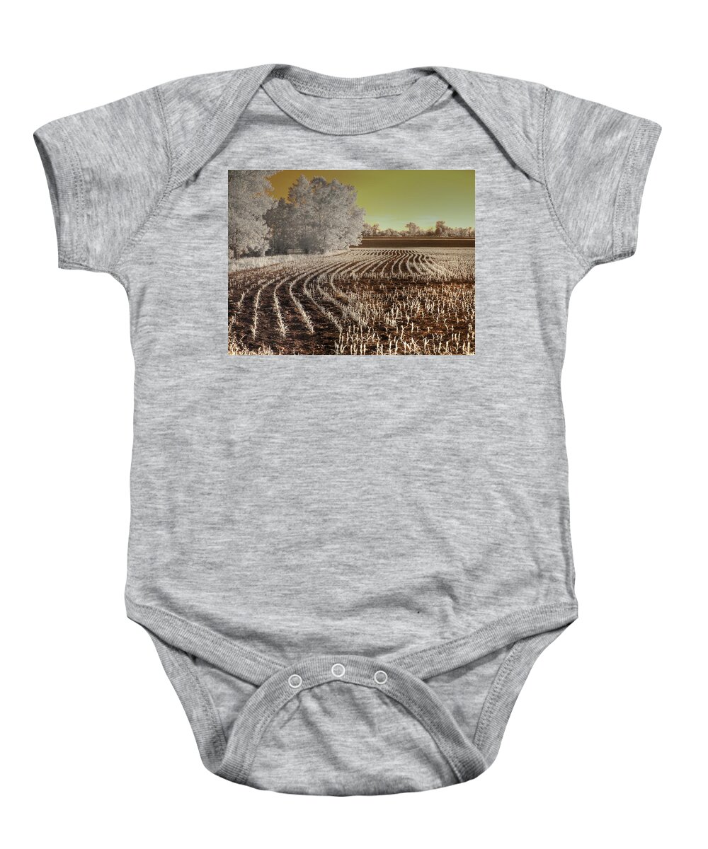 Corn Baby Onesie featuring the photograph Missouri Corn Field by Jane Linders