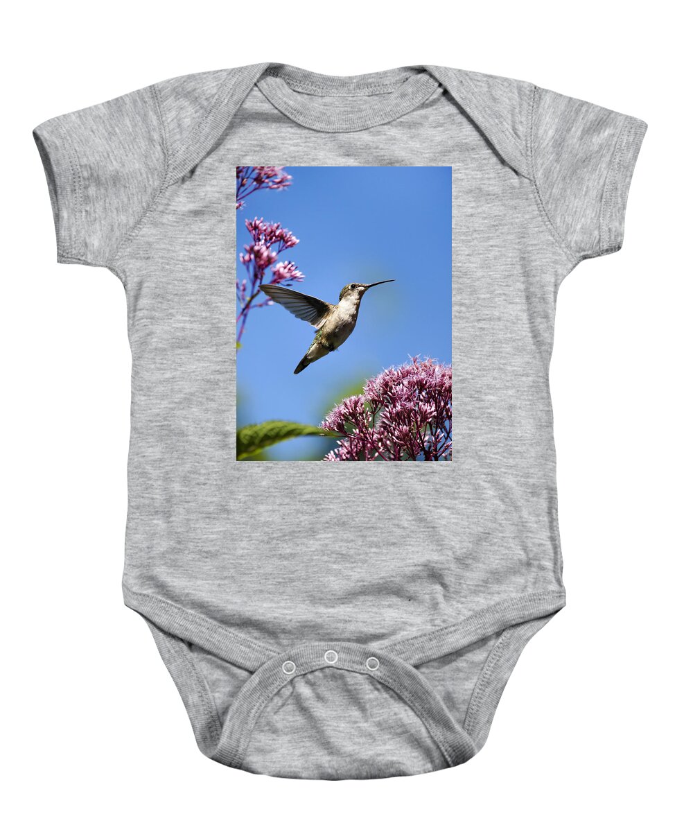 Hummingbird Baby Onesie featuring the photograph Modern Beauty by Christina Rollo