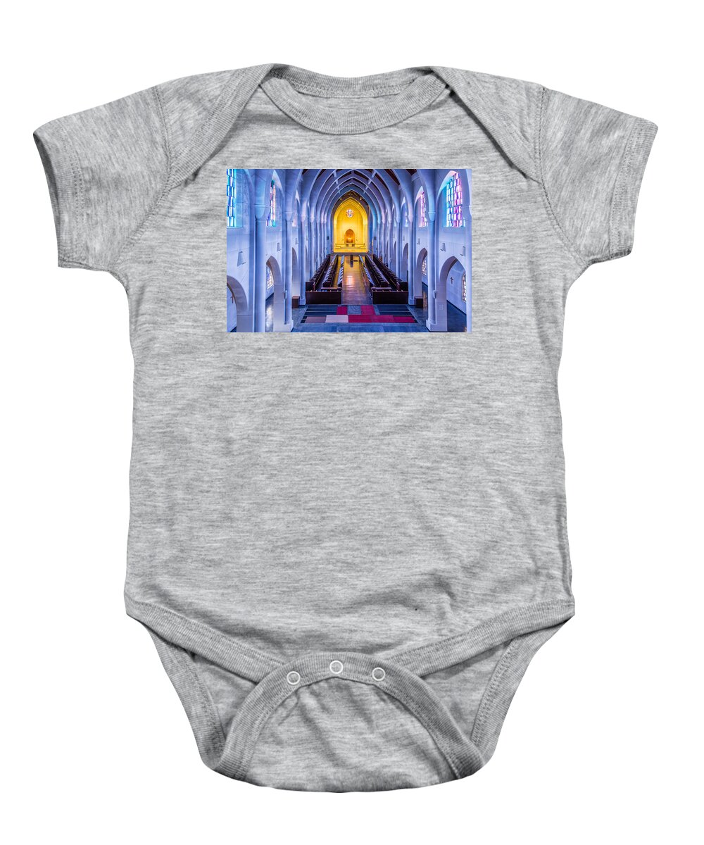 Norman Baby Onesie featuring the photograph Monastery of the Holy Spirit by Darryl Brooks