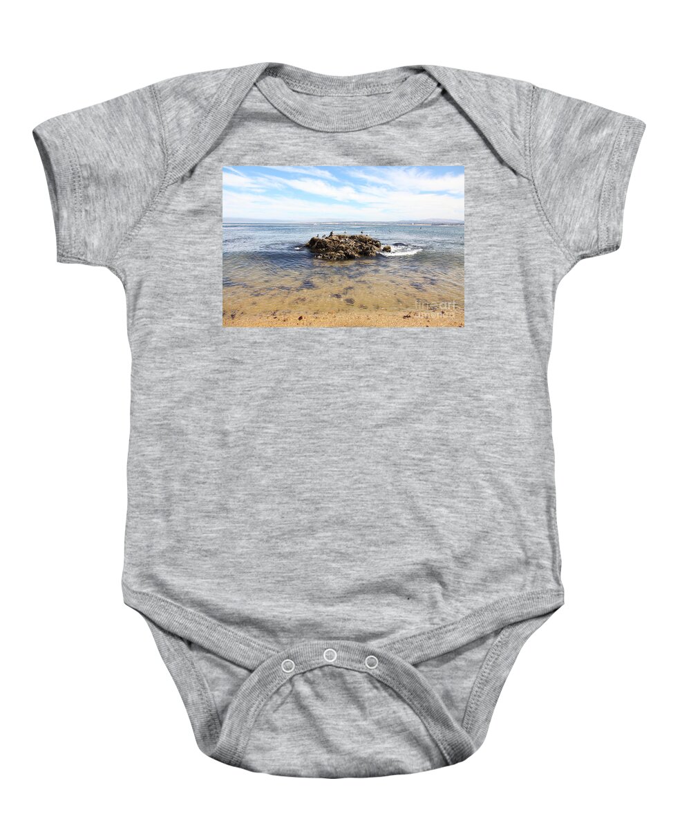 Monterey Bay Baby Onesie featuring the photograph Monterey Bay California 5D25055 by Wingsdomain Art and Photography