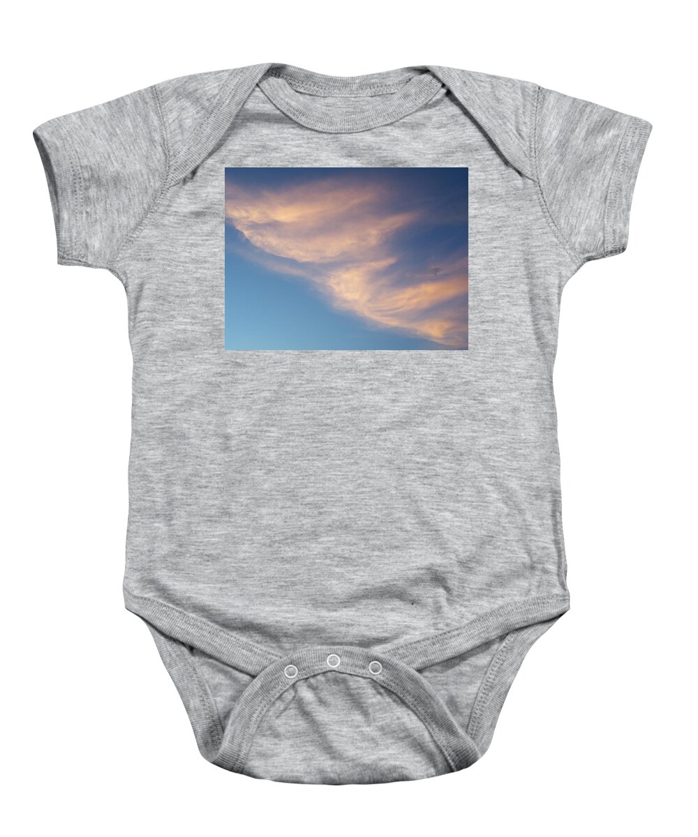 Morning Baby Onesie featuring the photograph Morning Clouds by Ron Roberts