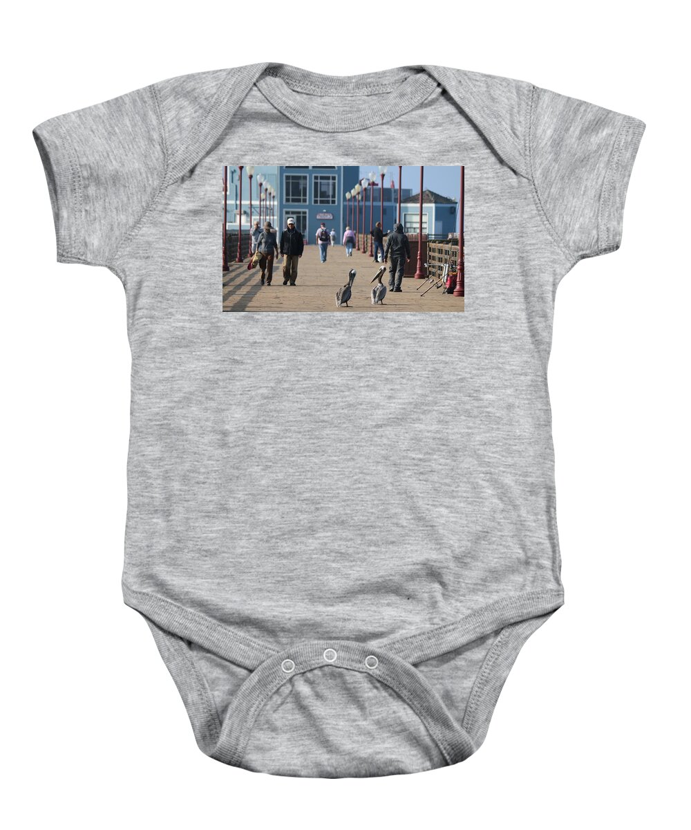 Wild Baby Onesie featuring the photograph Morning Stroll by Christy Pooschke