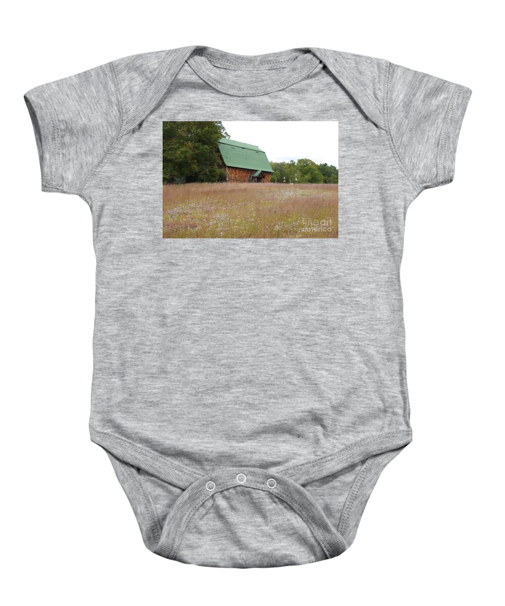 New England Baby Onesie featuring the photograph New England Scene by Jim Gillen