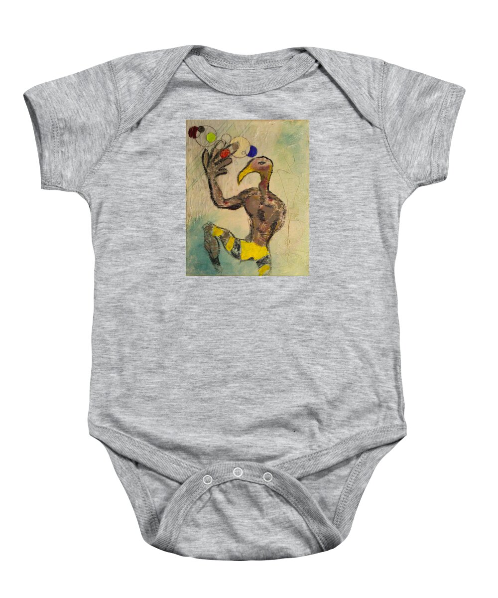 2009 Baby Onesie featuring the painting One Series 9 - Chimera by Will Felix