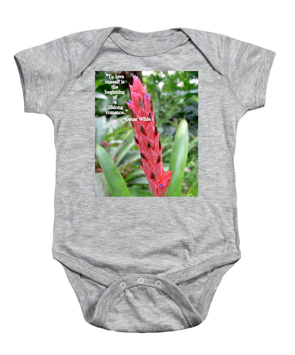 Flower Photograph Baby Onesie featuring the photograph Oscar Wilde by Michele Penn