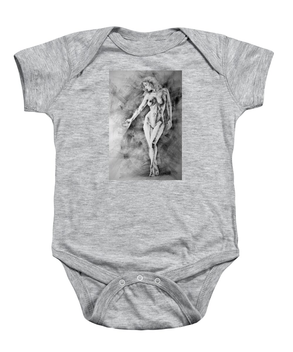 Erotic Baby Onesie featuring the drawing Page 13 by Dimitar Hristov