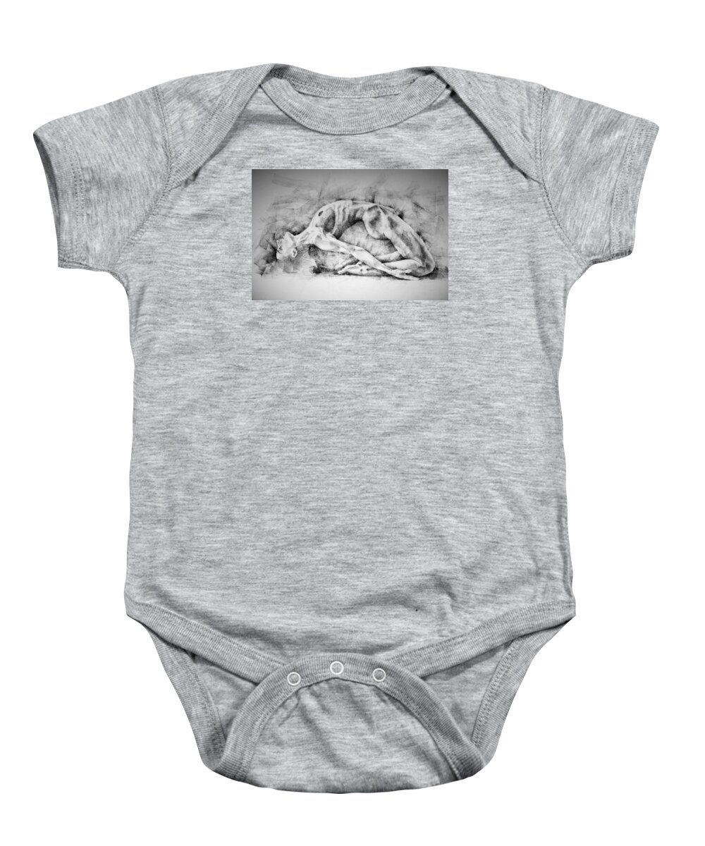 Erotic Baby Onesie featuring the drawing Page 6 by Dimitar Hristov