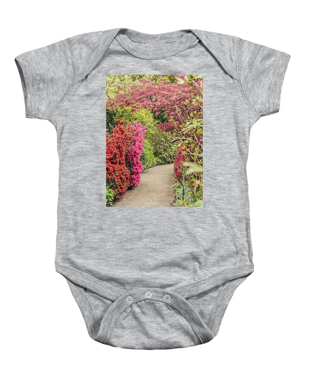 Travel Baby Onesie featuring the photograph Pathway of Monet by Elvis Vaughn