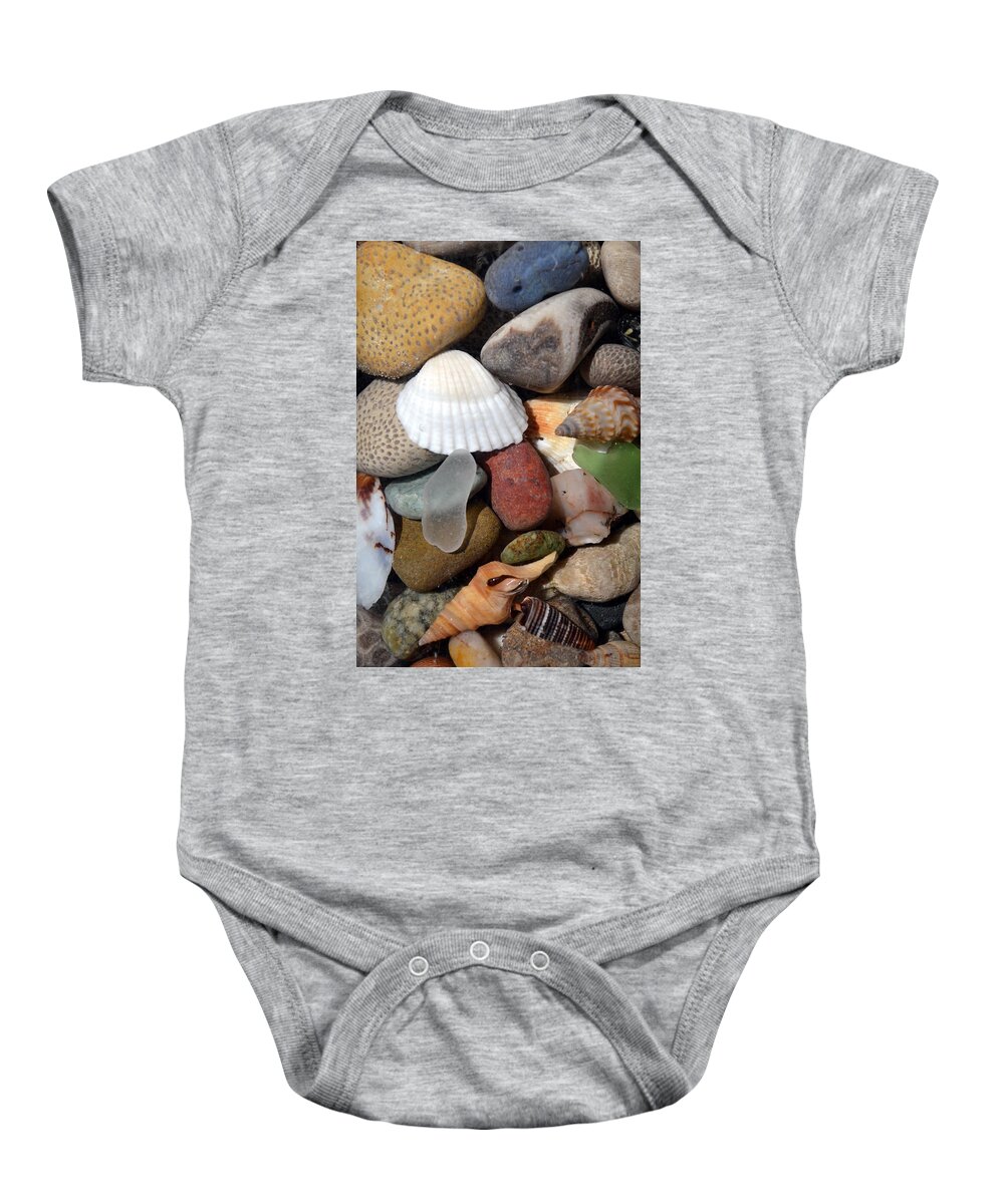 Stone Baby Onesie featuring the photograph Petoskey Stones lV by Michelle Calkins