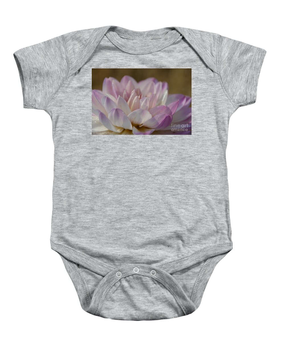 Flower Baby Onesie featuring the photograph Pleasant Mornings by Susan Herber