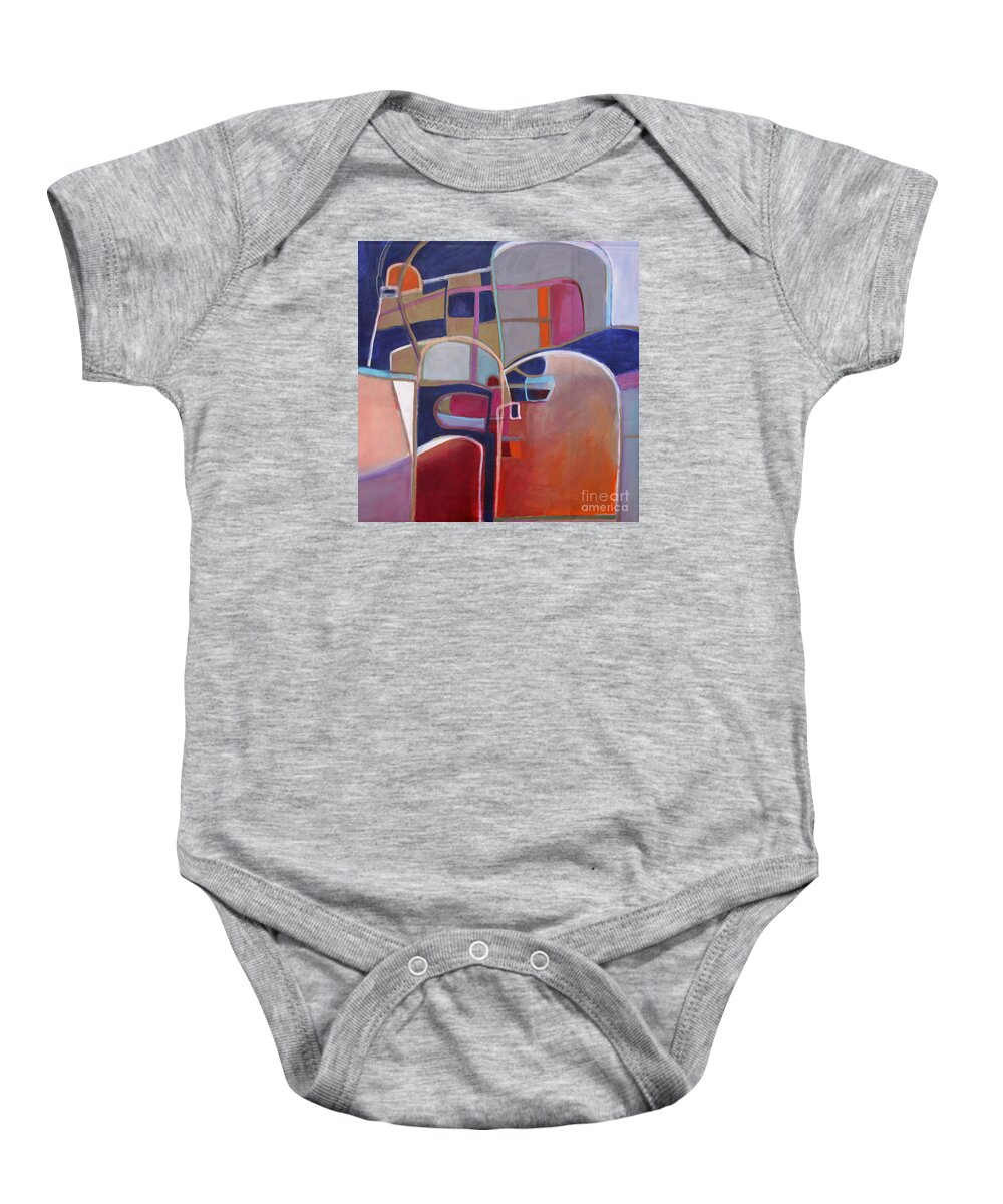 Doors Baby Onesie featuring the painting Portal No. 3 by Michelle Abrams