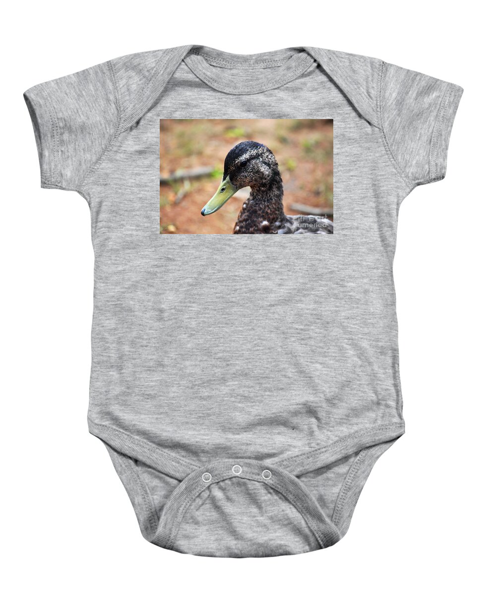 Duck Baby Onesie featuring the photograph Portrait of an Alabama Duck 3 by Verana Stark