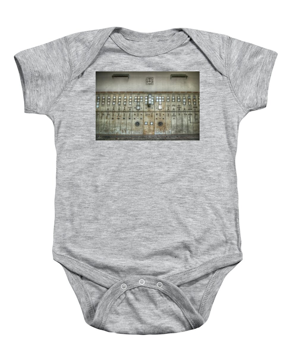 Germany Baby Onesie featuring the digital art Power clock by Nathan Wright