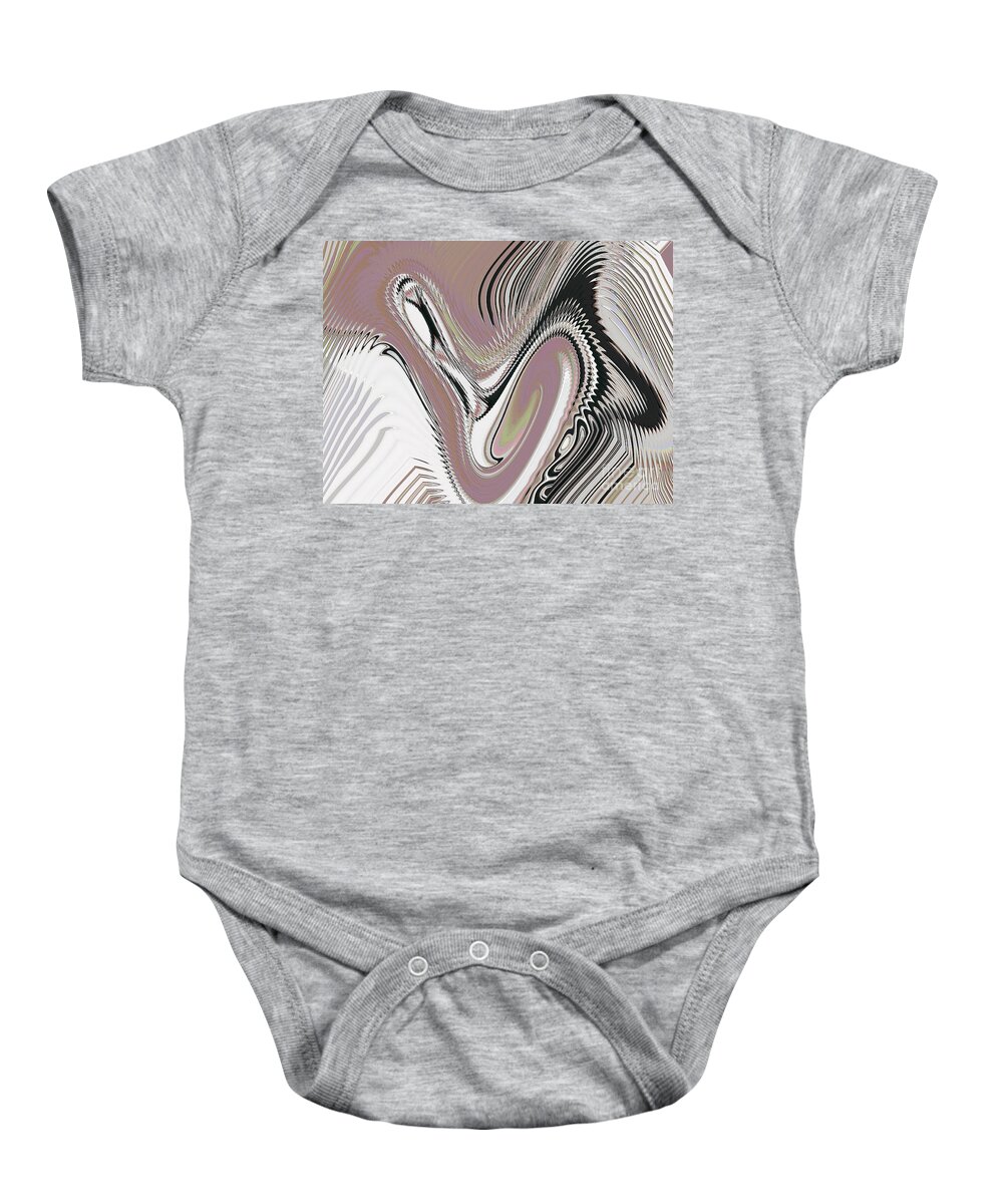 Purgatorio Baby Onesie featuring the mixed media Purgatorio 5 by Leigh Eldred