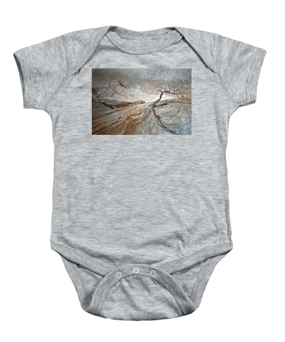 Mountain Baby Onesie featuring the photograph Push Through by Mark Ross