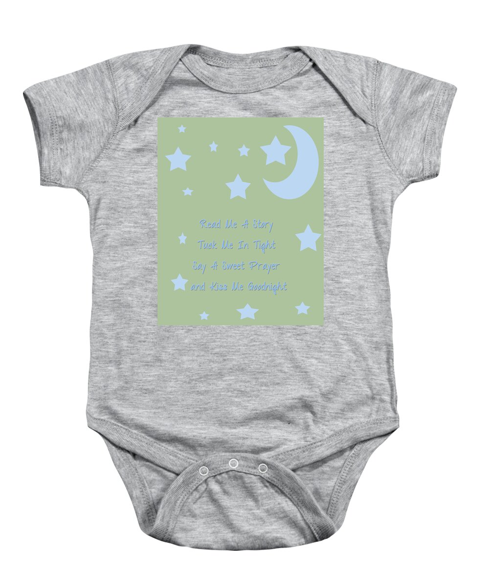 Read Me A Story Baby Onesie featuring the digital art Read me a Story - Boy by Georgia Clare
