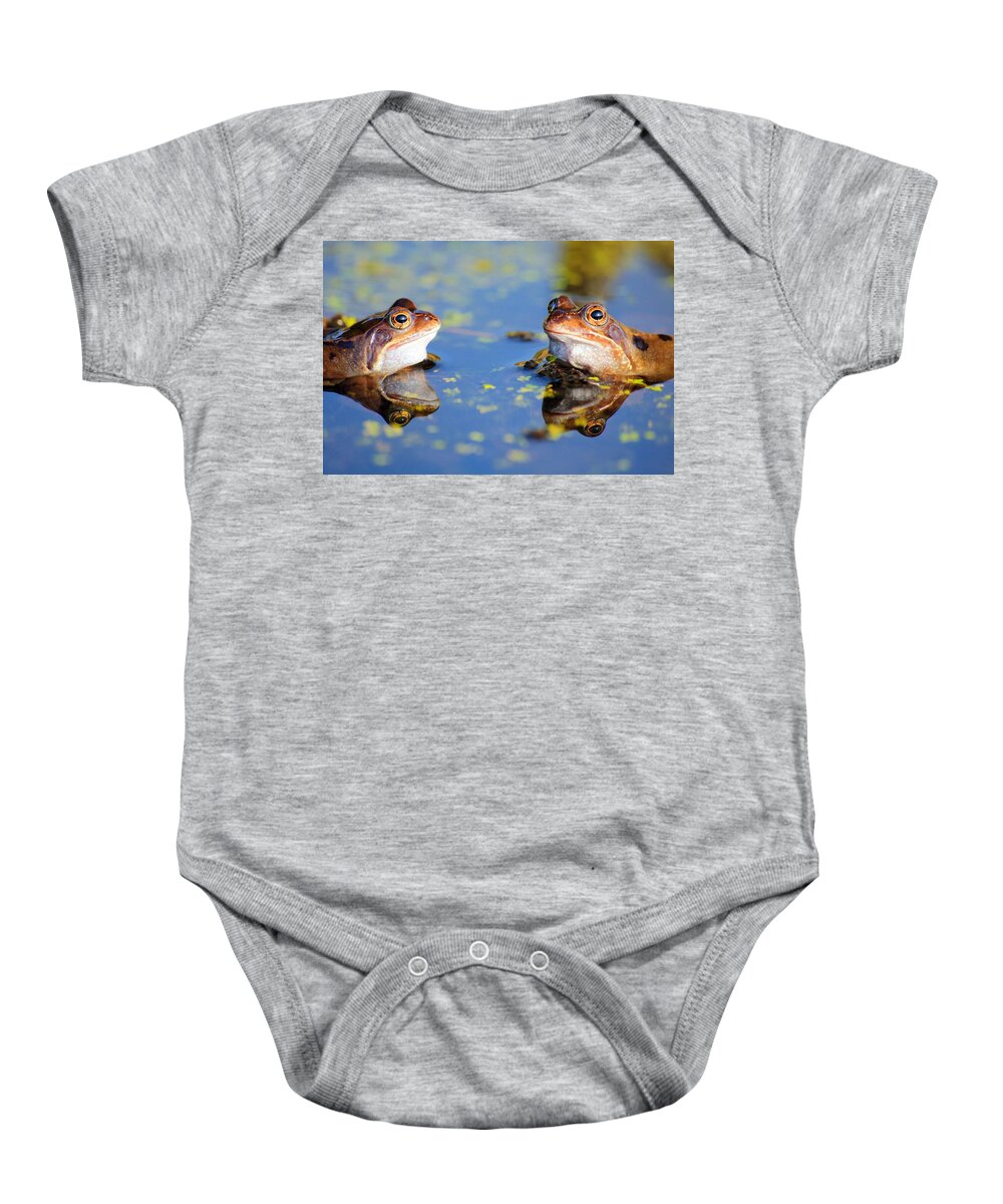Frog Baby Onesie featuring the photograph Reflections by Chris Smith