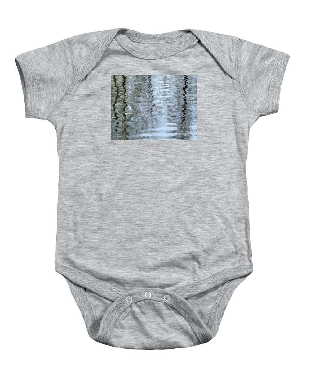 Ice Baby Onesie featuring the photograph Reflections on the ice by Pauli Hyvonen
