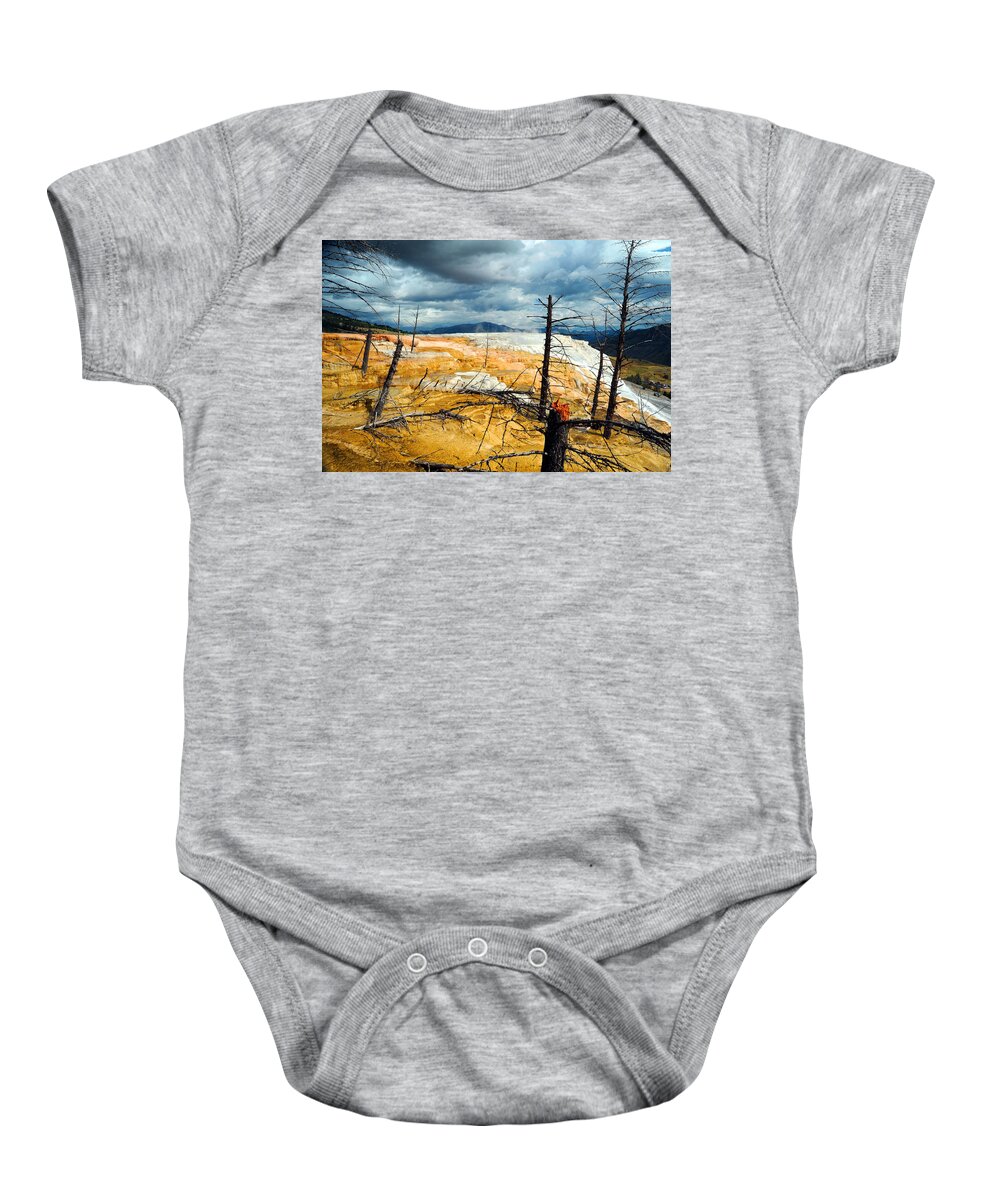 United States Baby Onesie featuring the photograph Rising Heat by Richard Gehlbach