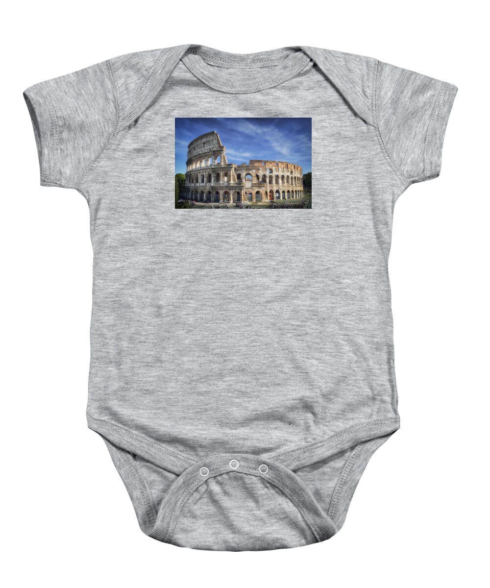 Joan Carroll Baby Onesie featuring the photograph Roman Icon by Joan Carroll