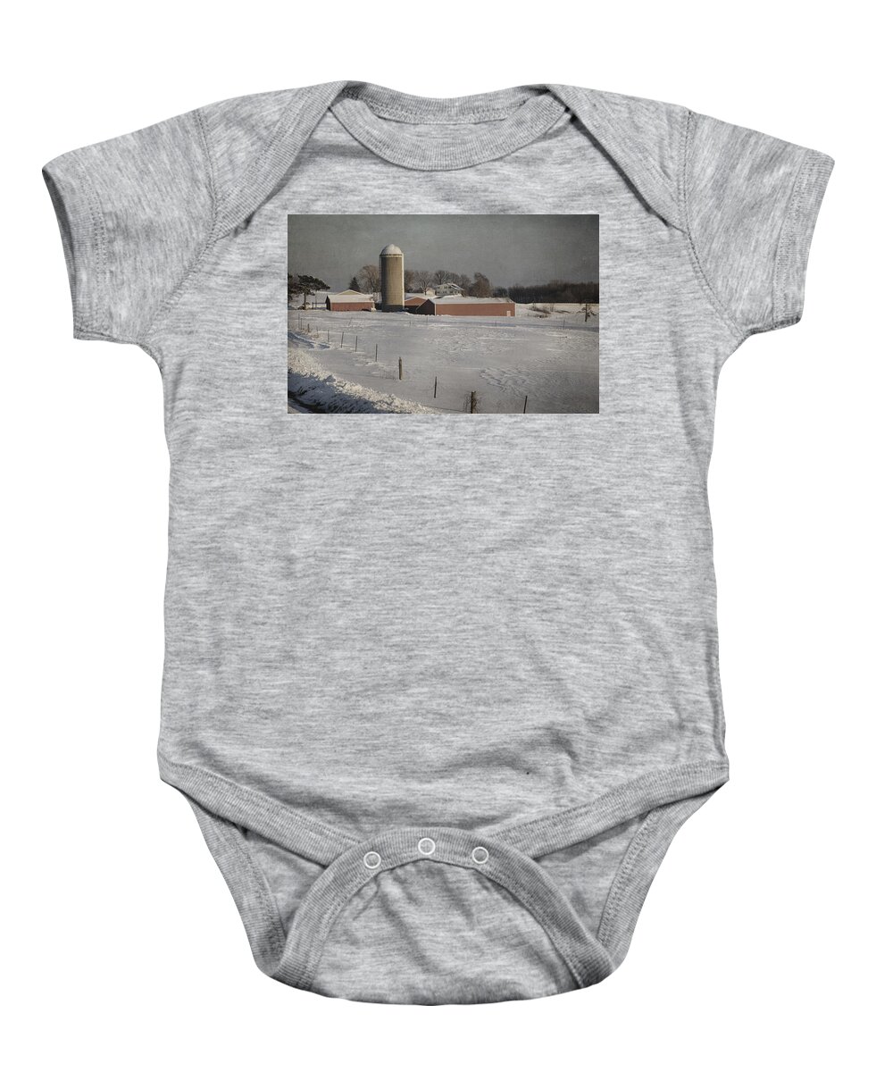 Barn Baby Onesie featuring the photograph Route 45 Barn by Joan Carroll