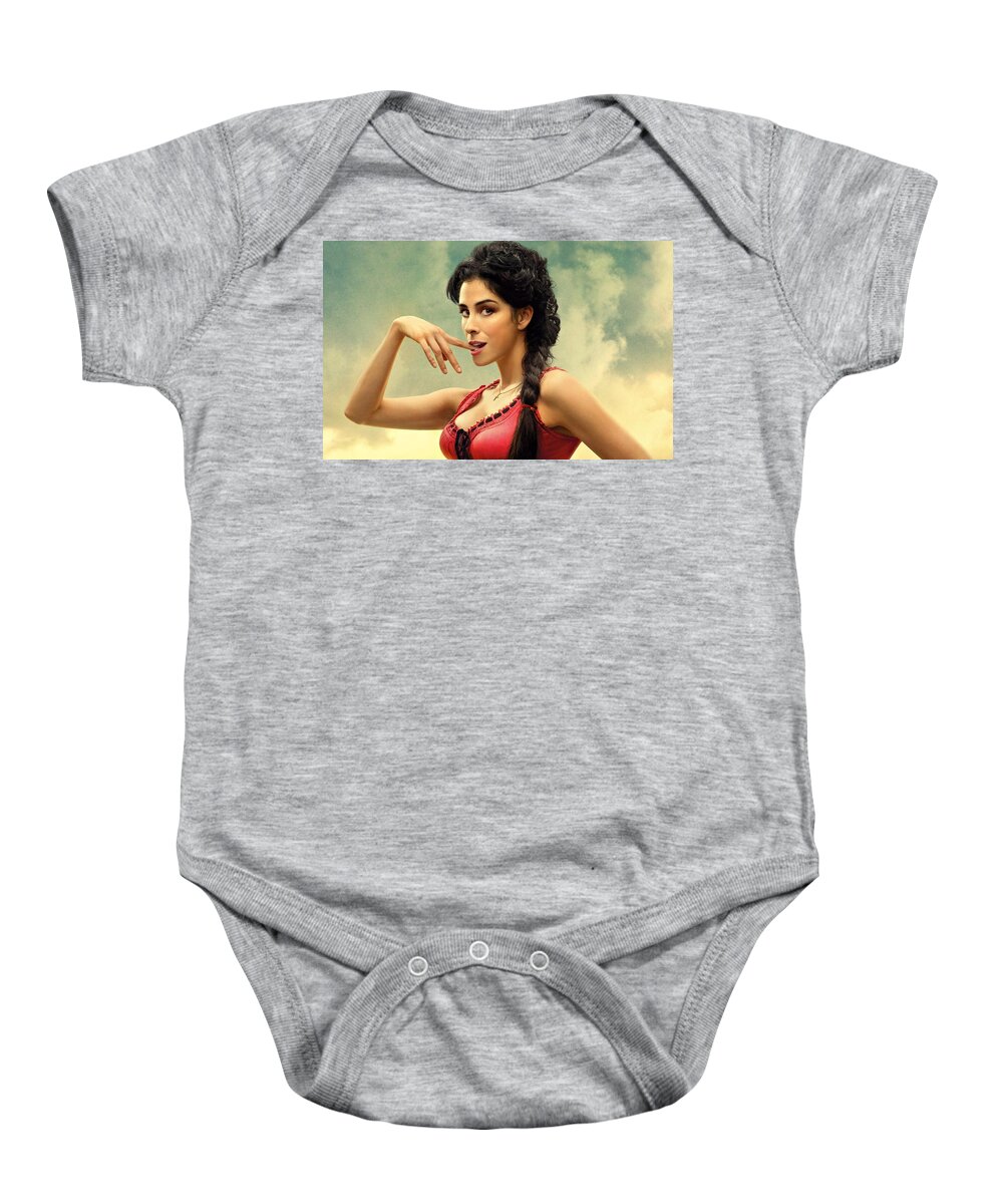 Sarah Silverman Baby Onesie featuring the photograph Sarah Silverman A Million Ways to Die in the West by Movie Poster Prints