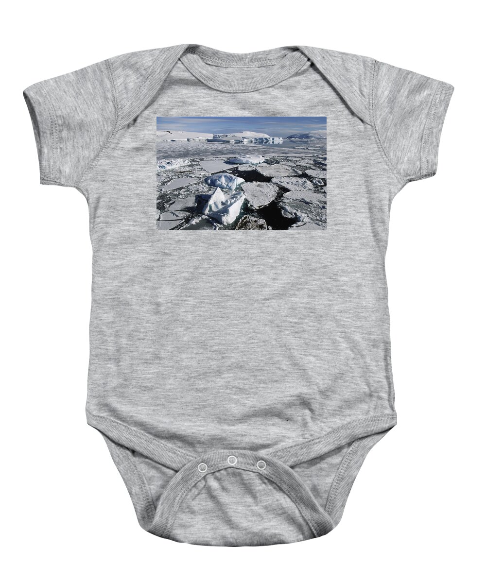 Feb0514 Baby Onesie featuring the photograph Sea Ice Weddell Sea Antarctica by Hiroya Minakuchi