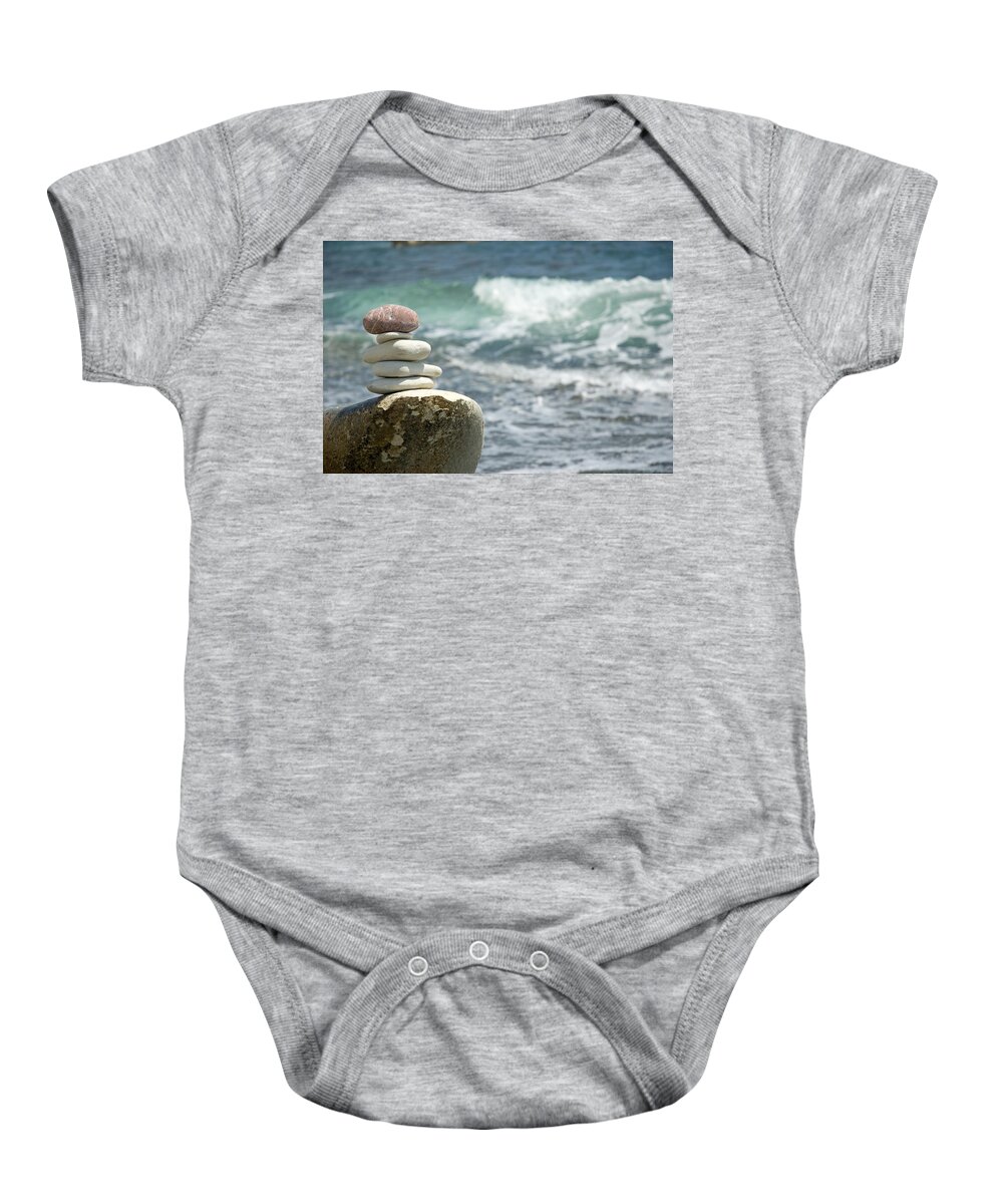 Chaos Baby Onesie featuring the photograph Serenity by Jeremy Voisey