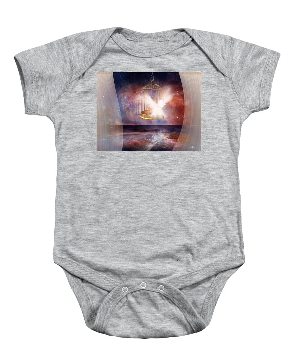 Set Free Baby Onesie featuring the digital art Set Free by Jennifer Page