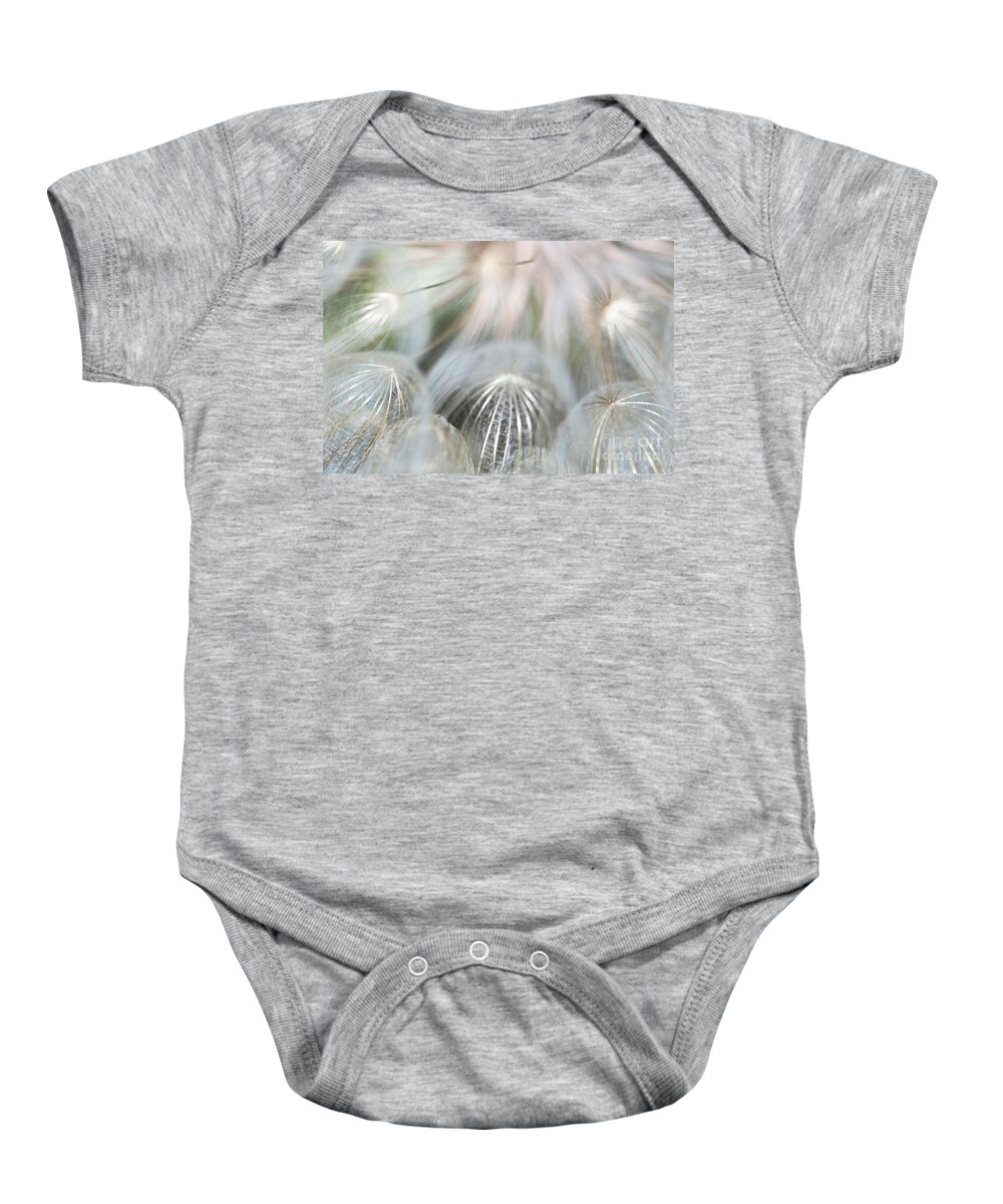 Wildflowers Baby Onesie featuring the photograph Silver Fire by Gwen Gibson