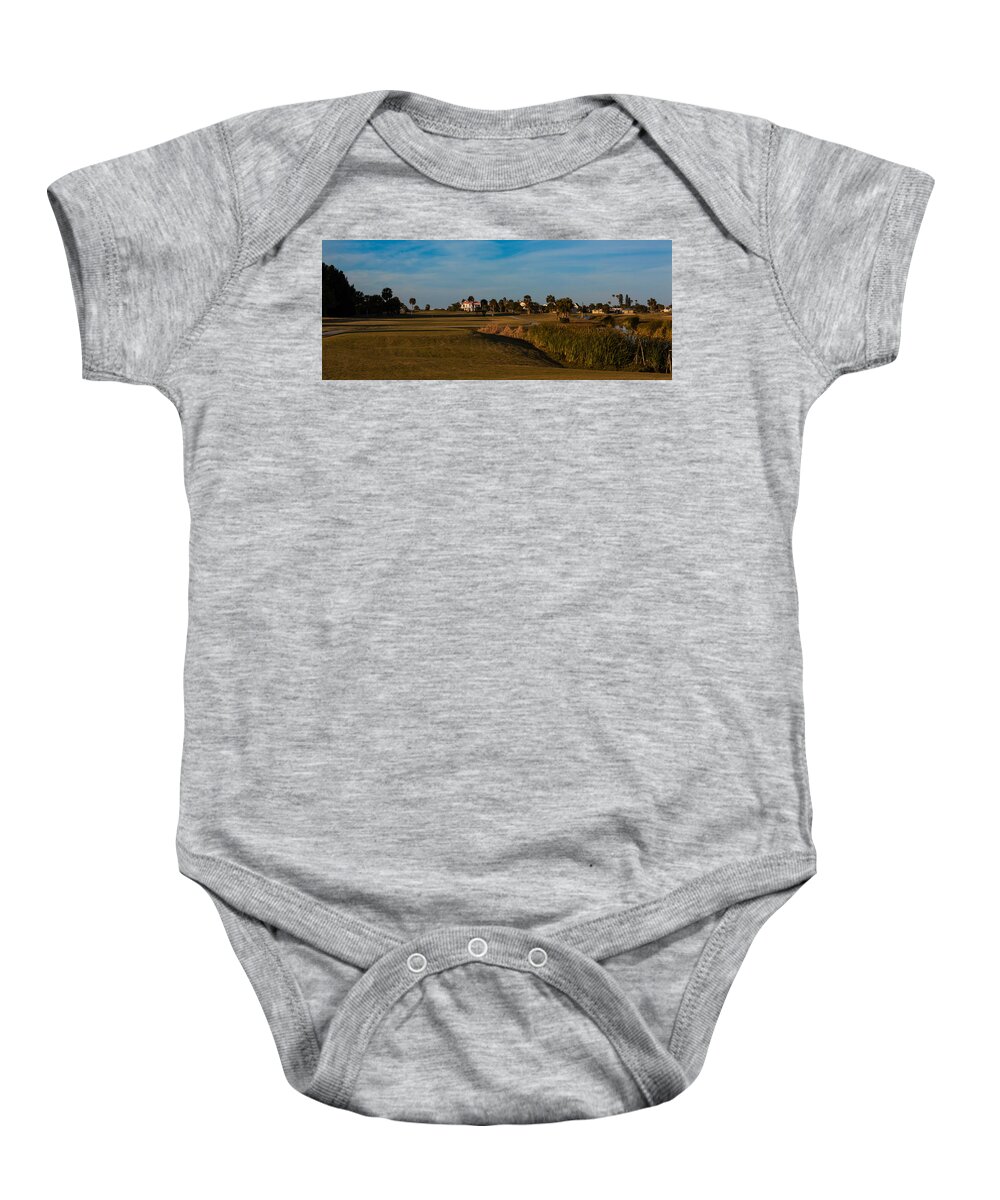 6th Hole Baby Onesie featuring the photograph Sixth Hole at Cocoa Beach Country Club by Ed Gleichman