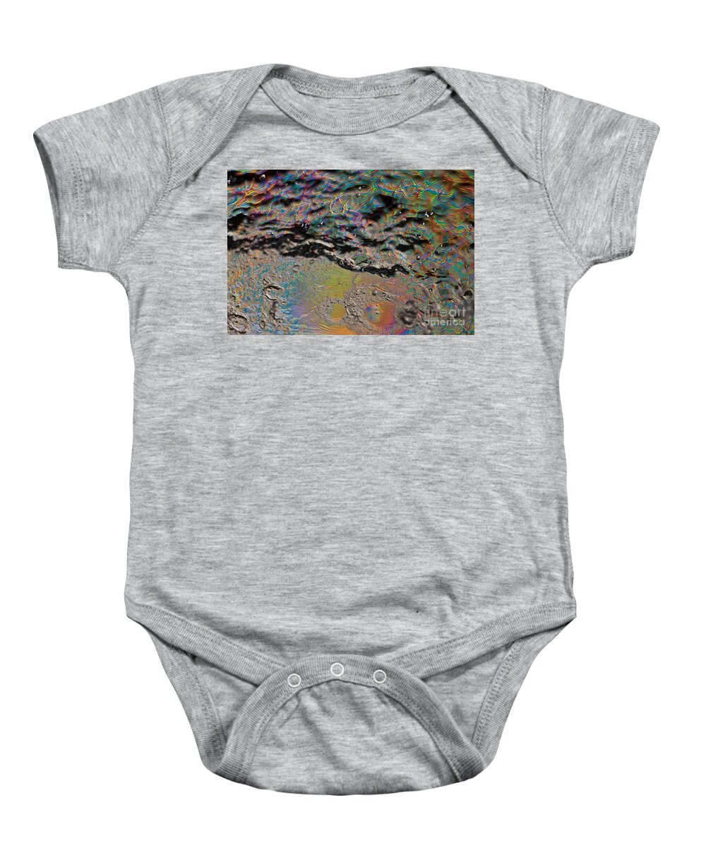 Abstract Baby Onesie featuring the photograph Slipping Away by Anthony Sacco