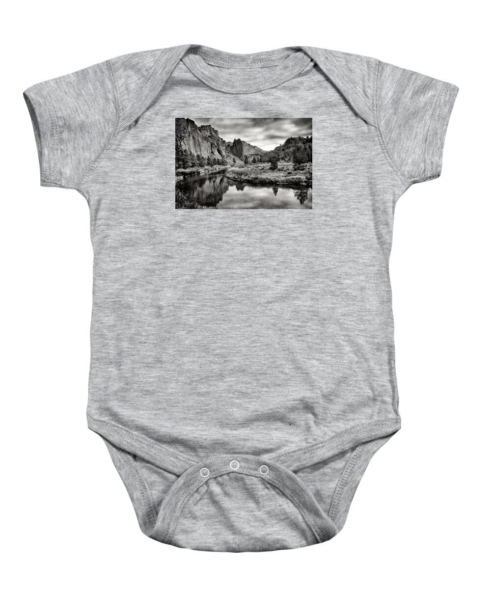 Smith Rock Baby Onesie featuring the photograph Smith Rock State Park 2 by Robert Woodward