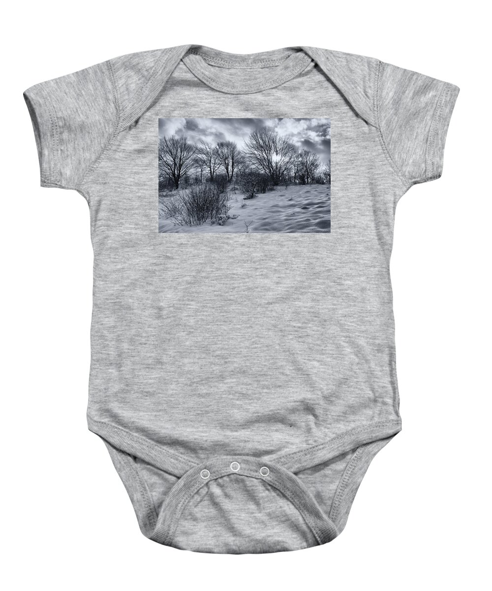 Cold Baby Onesie featuring the photograph Snowland by Mike Santis
